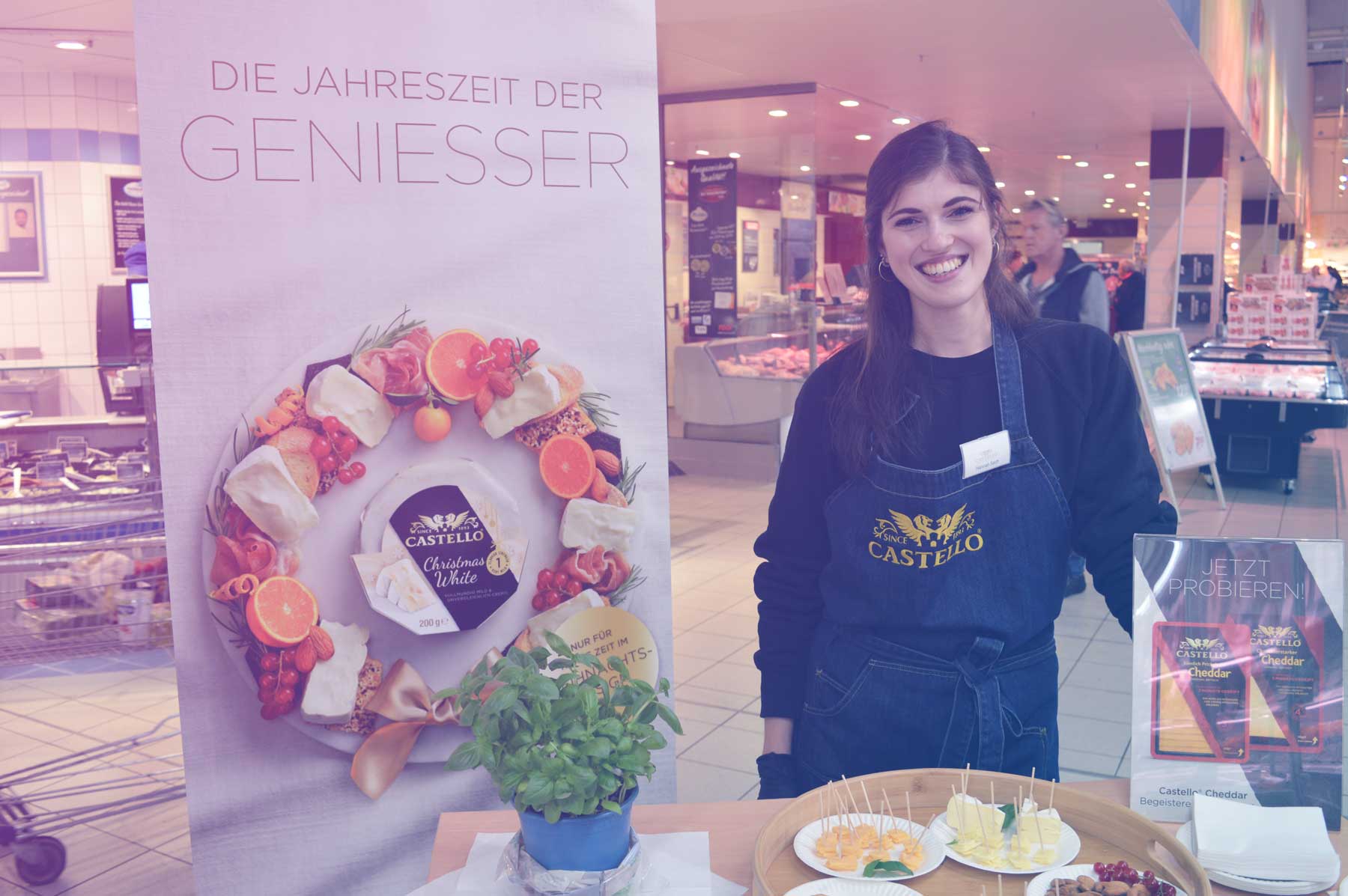 Foto Shopper Activation Aktion von GLOBE am PoS im Bereich Food / Lebensmittel.